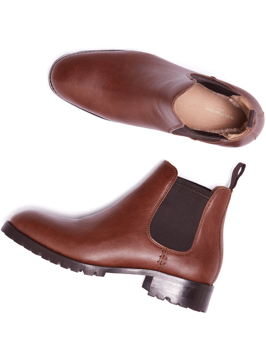 Insulated Waterproof Chelsea Boots in Black