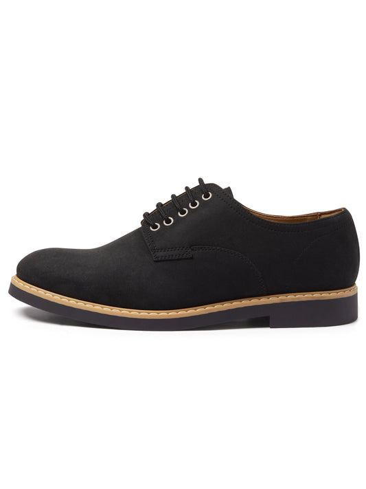 Signature Derbys in Grey Vegan Suede