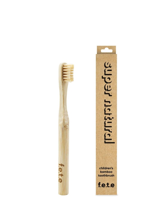 Fete Children's Soft Bamboo Toothbrush in Cheeky Charcoal'