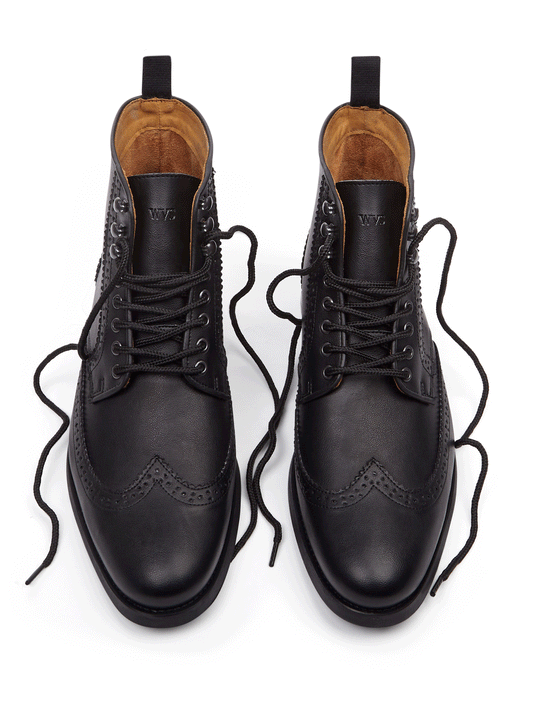 Brogue Boots in Black