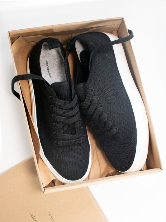 Biodegradable NY Sneakers in White knit