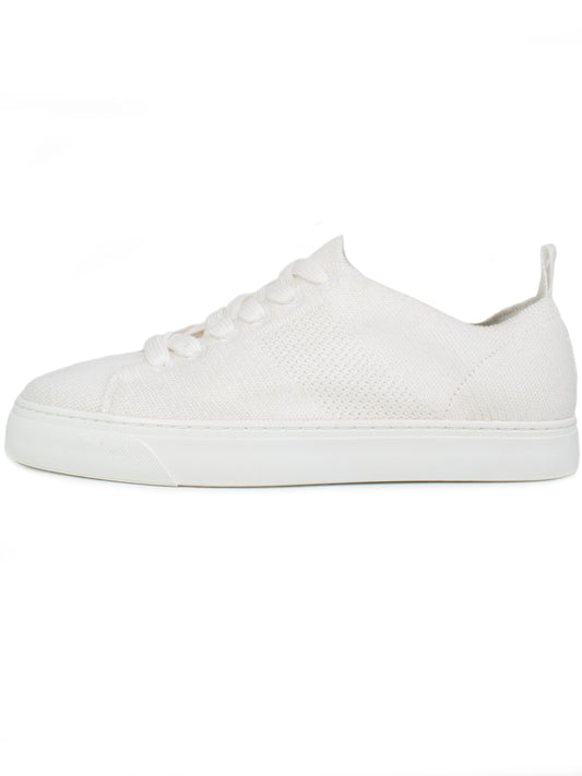 Biodegradable NY Sneakers in White knit