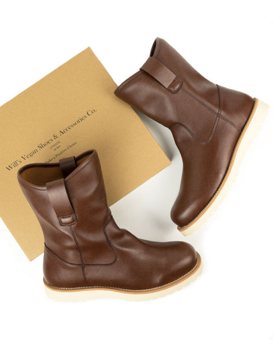 Pull On Rig Boots in Chestnut