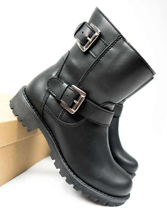 Biker Boots in Black