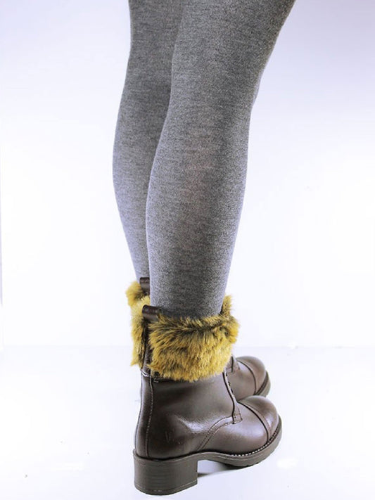Insulated Aviator Boots in Dark Brown