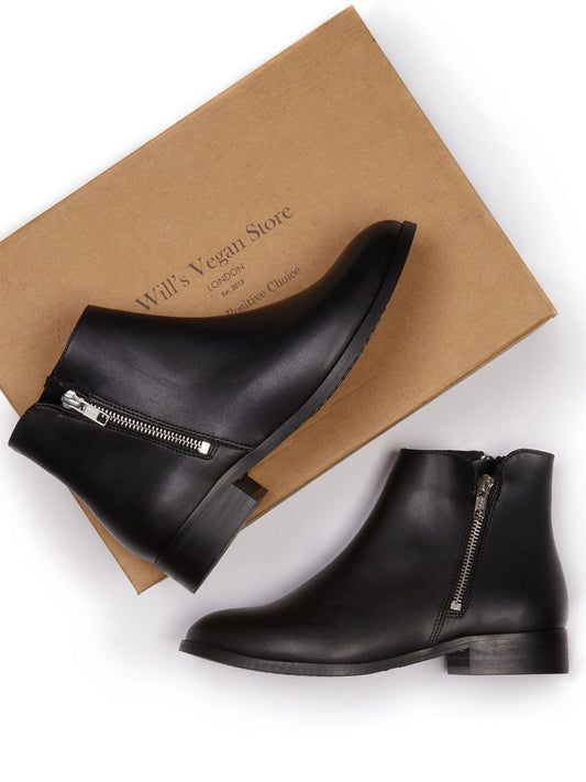 Low Ankle Booties in Black