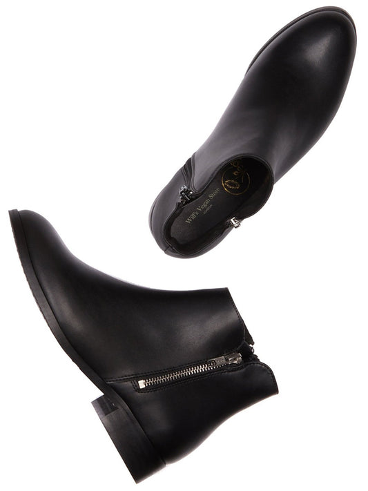 Low Ankle Booties in Black