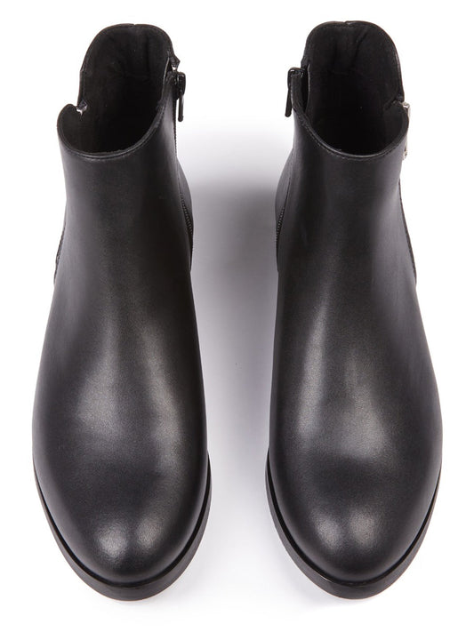 Low Ankle Booties in Black