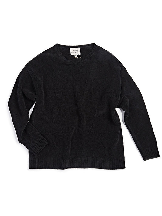 Slouch Knit Jumper in Black Knit