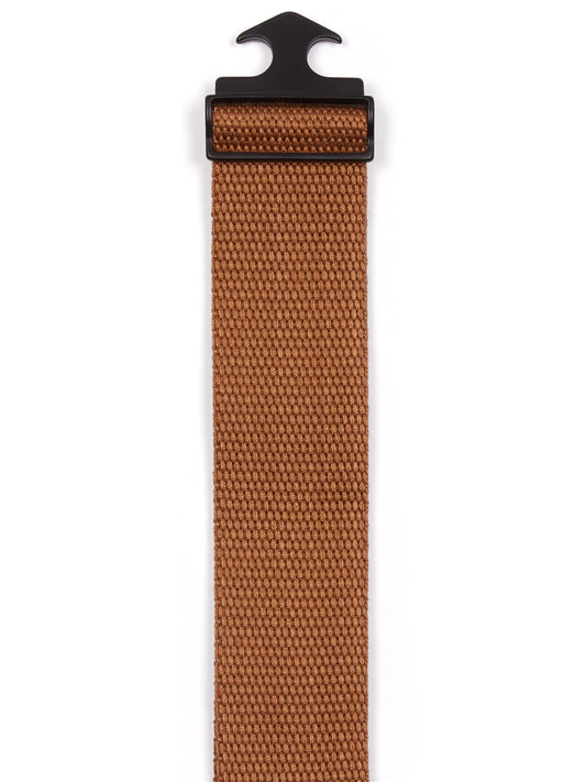 4cm Tencel & Metal Clip Belt in Black