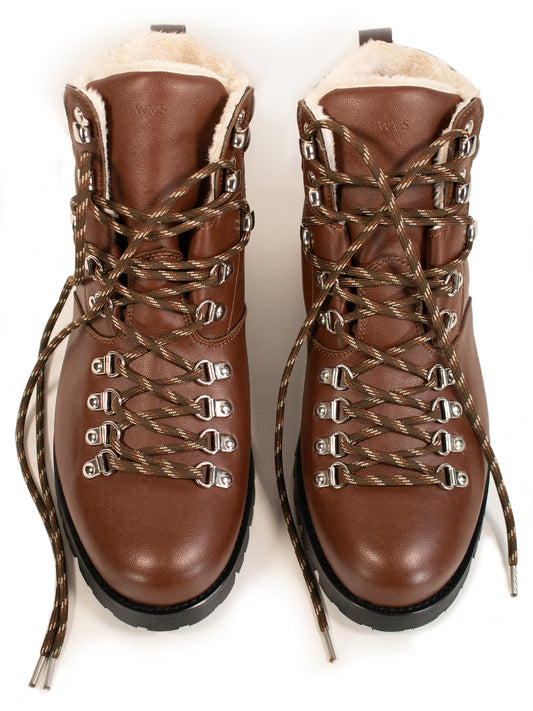 WVSport Insulated Waterproof Alpine Trail Hiking Boots in Chestnut
