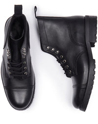 Wide Fit Work Boots in Black
