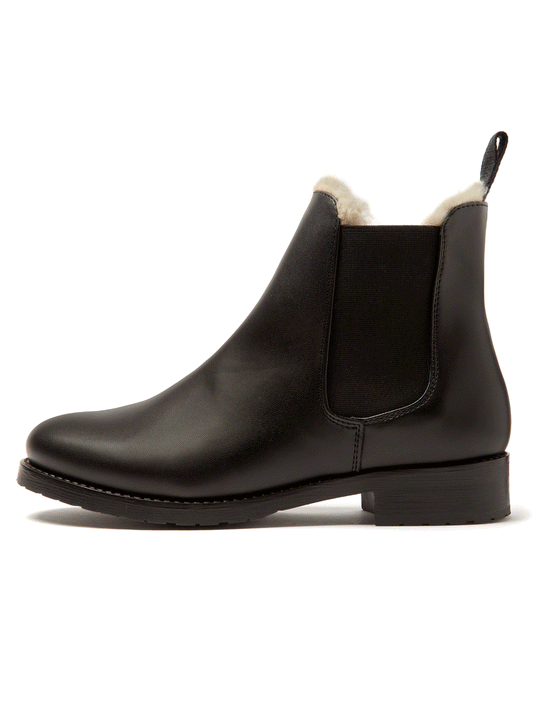 Luxe Insulated Smart Chelsea Boots in Black