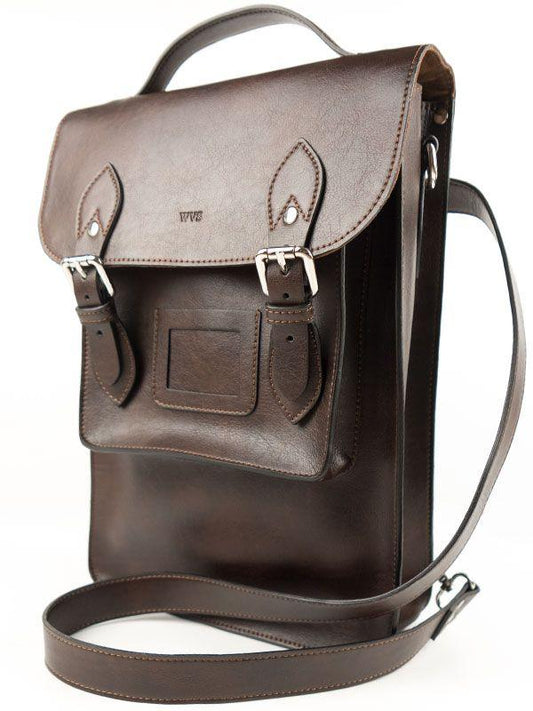Large Backpack Satchel in Dark Brown