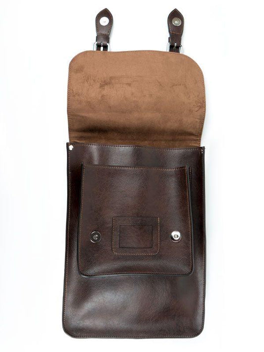 Large Backpack Satchel in Dark Brown