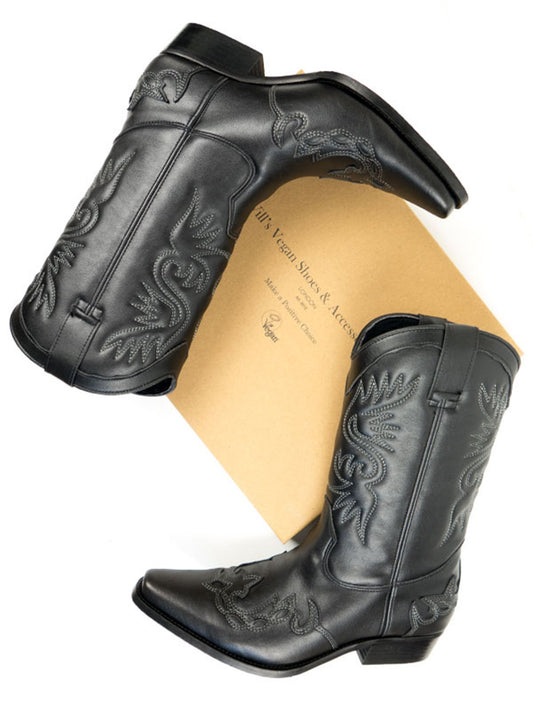 Western Boots in Dark Brown