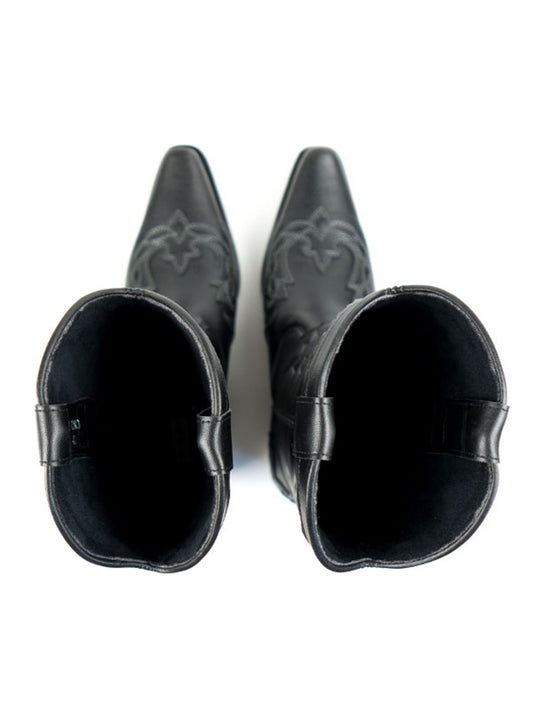 Western Boots in Dark Brown