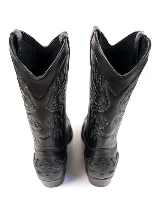 Western Boots in Dark Brown