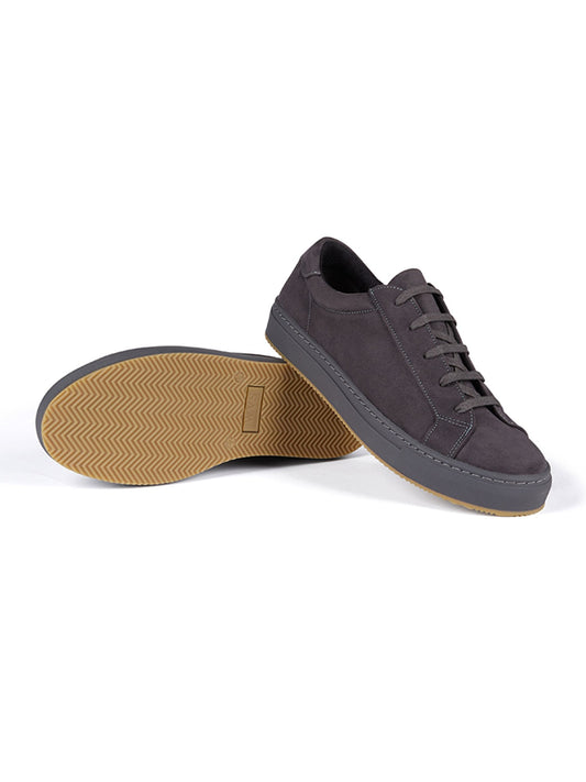 Vegan Suede Sneakers in Dark Blue Vegan Suede