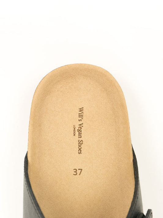 Two Strap Footbed Sandals in Chestnut