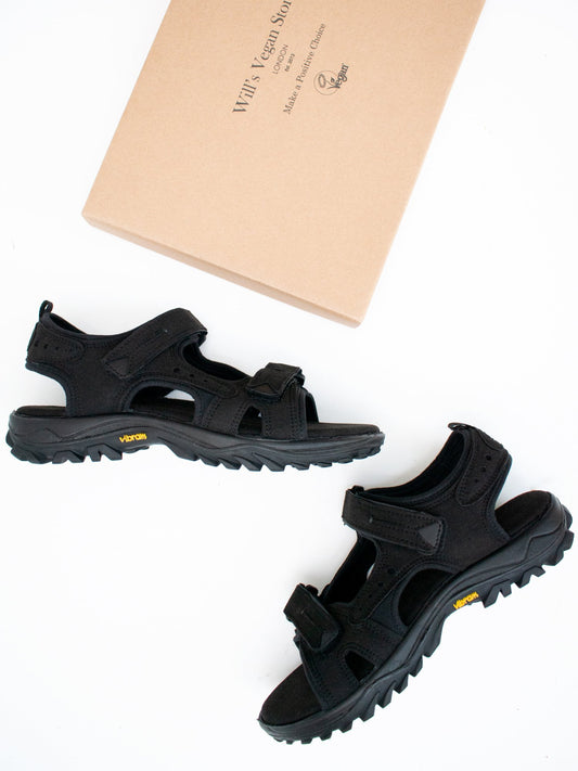 WVSport Active Sandals in Black Vegan Suede