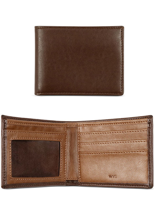 Slim US billfold ID wallet in Black