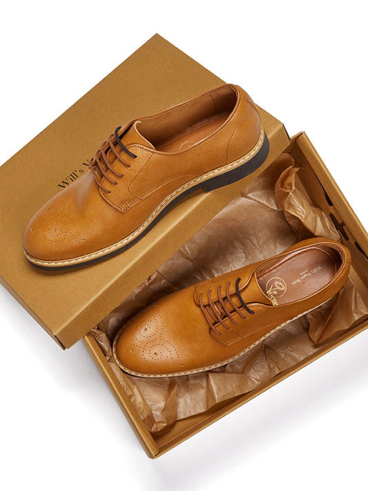 Signature Brogues in Tan & Dark Brown