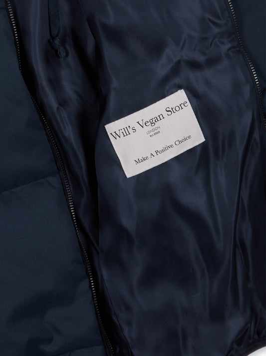Recycled Hooded Puffer in Black