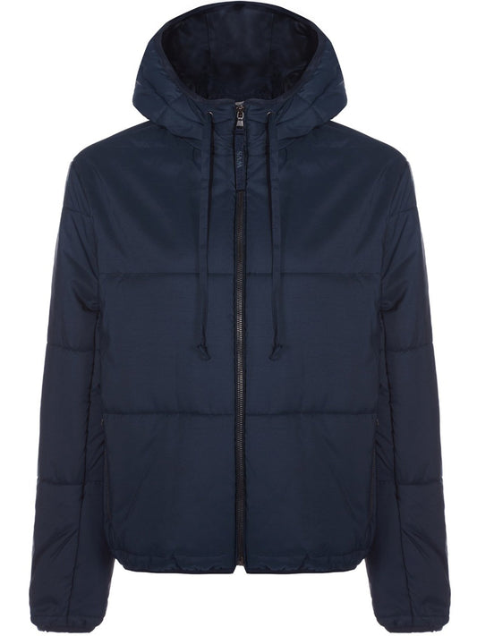 Recycled Hooded Puffer in Black
