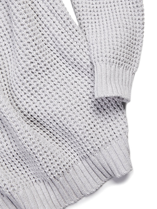 Recycled Chunky Rib in Grey Knit