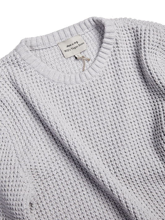 Recycled Chunky Rib in Grey Knit