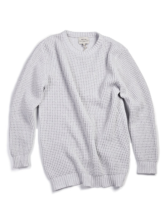 Recycled Chunky Rib in Grey Knit