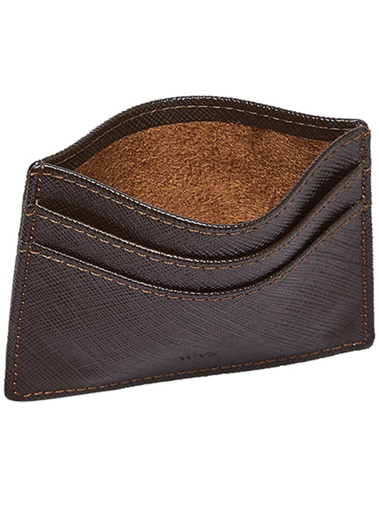 Cardholder in Red Saffiano
