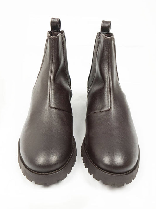 Deep Tread Chelsea Boots in Black
