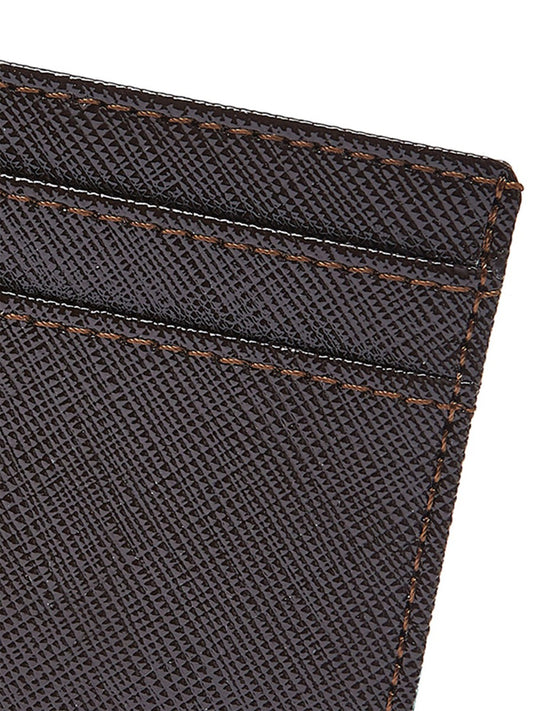Cardholder in Red Saffiano