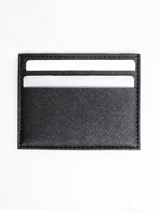 Cardholder in Red Saffiano