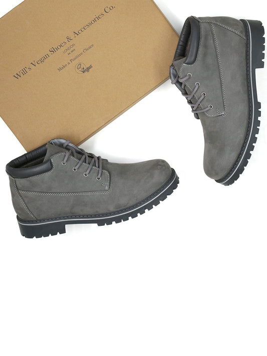 Low Dock Boots in Dark Brown Vegan Suede