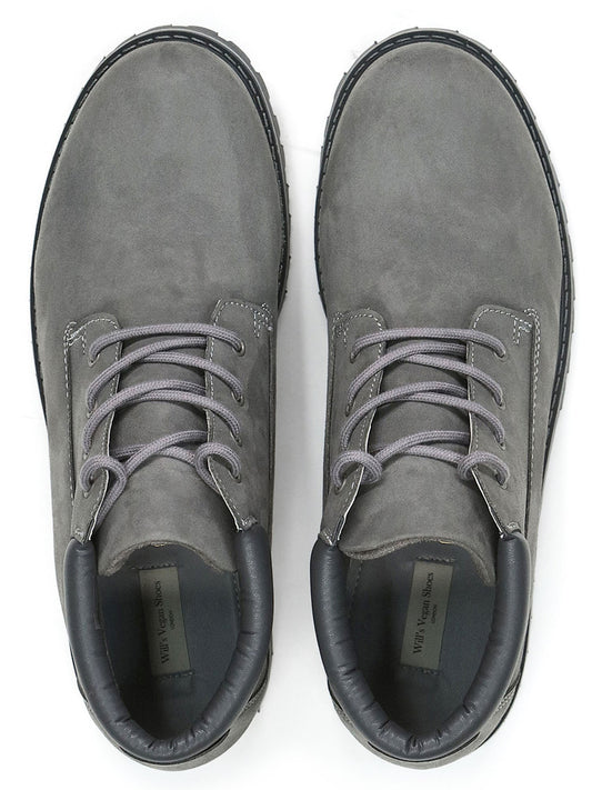 Low Dock Boots in Dark Brown Vegan Suede
