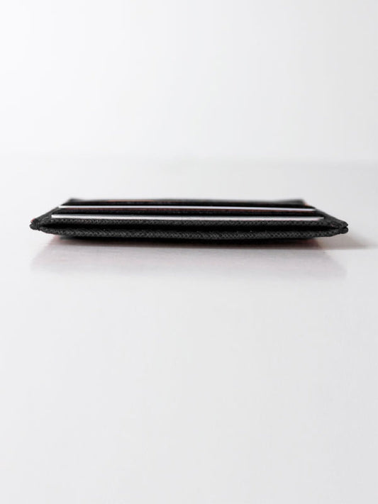 Cardholder in Red Saffiano