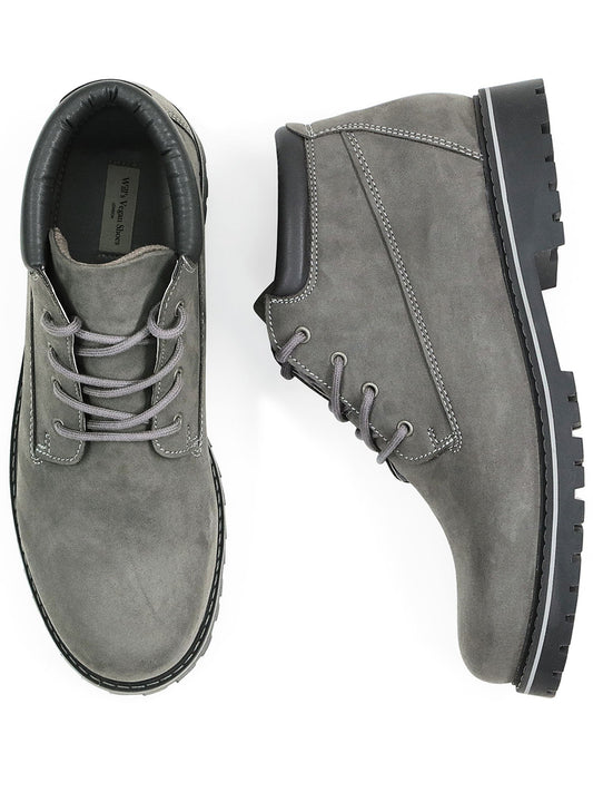 Low Dock Boots in Dark Brown Vegan Suede