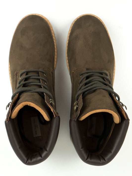 Dock Boots in Tan Vegan Suede