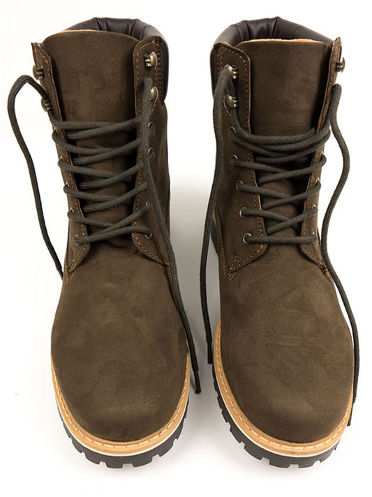Dock Boots in Tan Vegan Suede