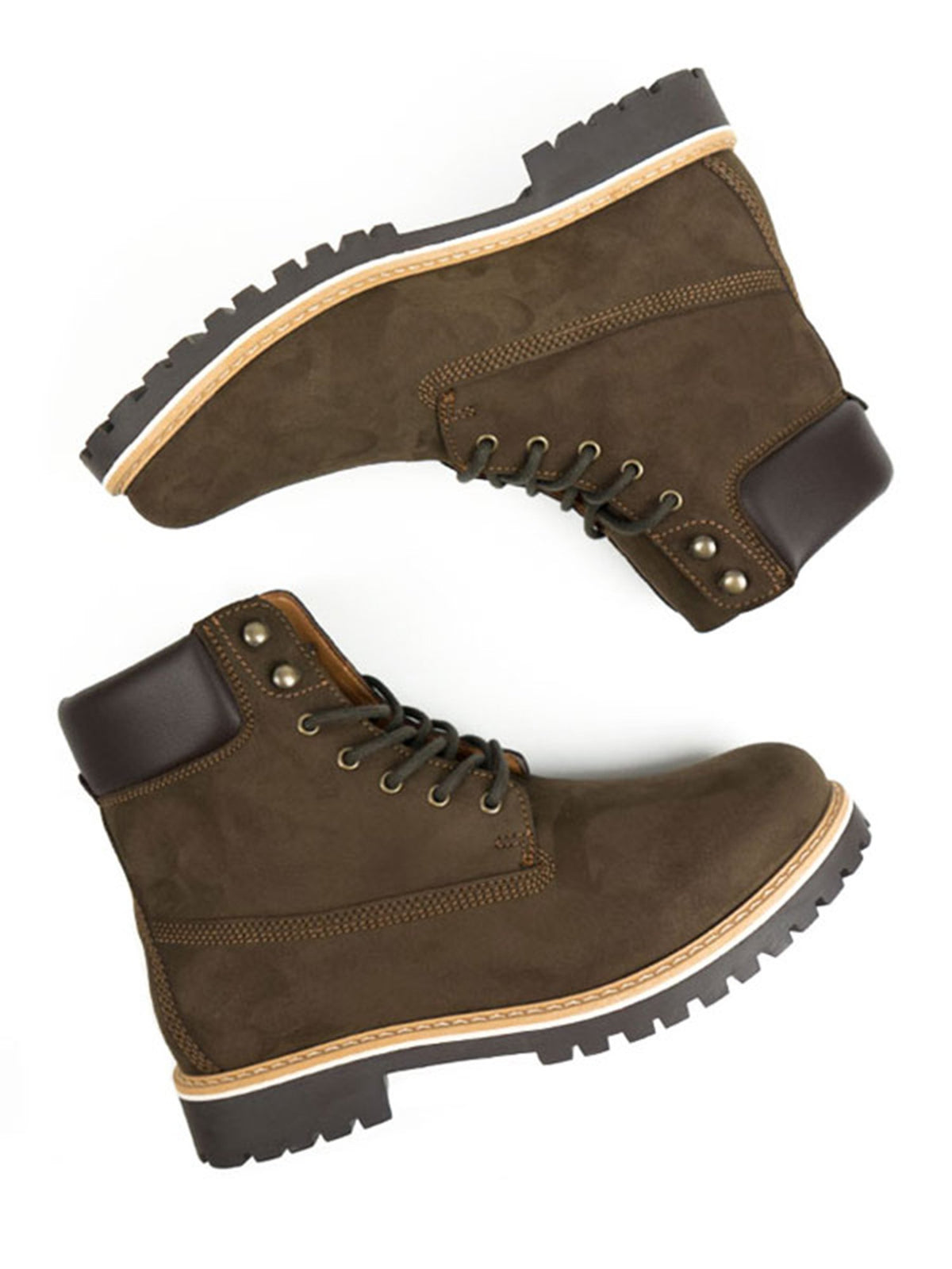 Dock Boots in Dark Brown Vegan Suede