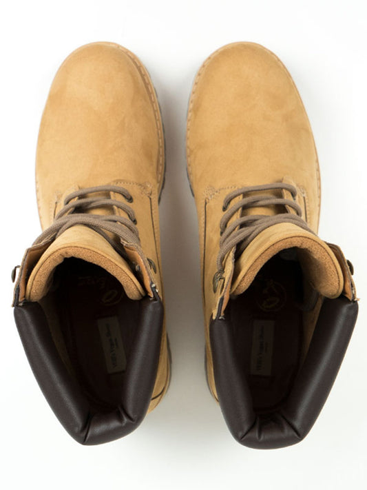 Dock Boots in Tan Vegan Suede