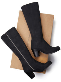 Heeled Knee High Boots, in its box