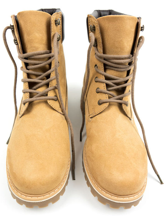 Dock Boots in Tan Vegan Suede