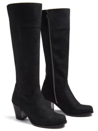 Heeled Knee High Boots, angled view