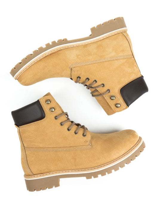 Dock Boots in Tan Vegan Suede