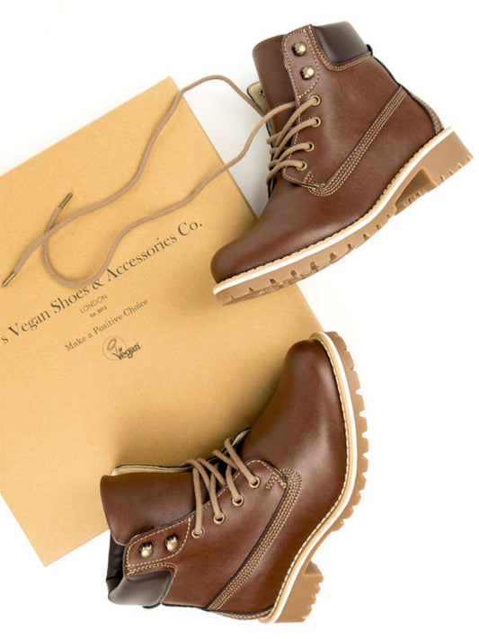 Dock Boots in Tan Vegan Suede