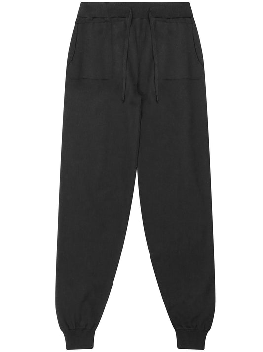 Recycled Knit Tracksuit Bottoms in Grey Knit